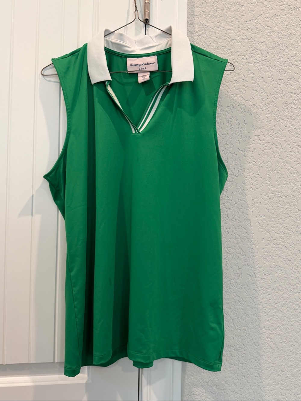 Tommy Bahama Green Sleeveless Polo Top